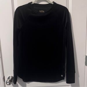 Lilly Pulitzer Blythe Velour Pullover Size Small Black